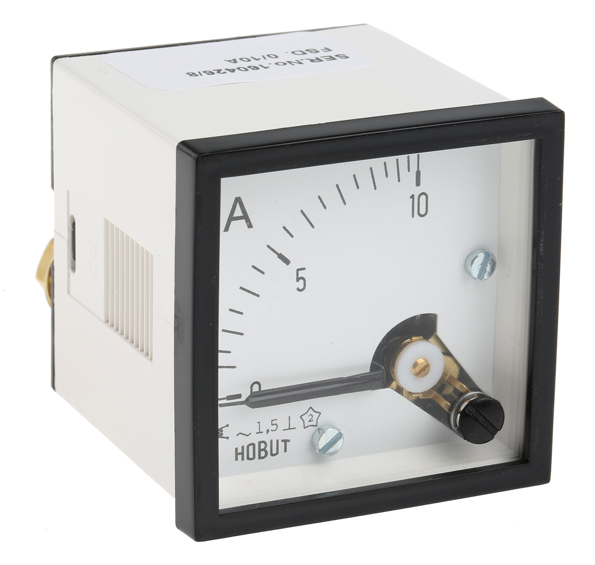 HOBUT D48SD Analogue Panel Ammeter 100 A AC, 48 mm x 48 mm, Class 1.5 Moving Iron