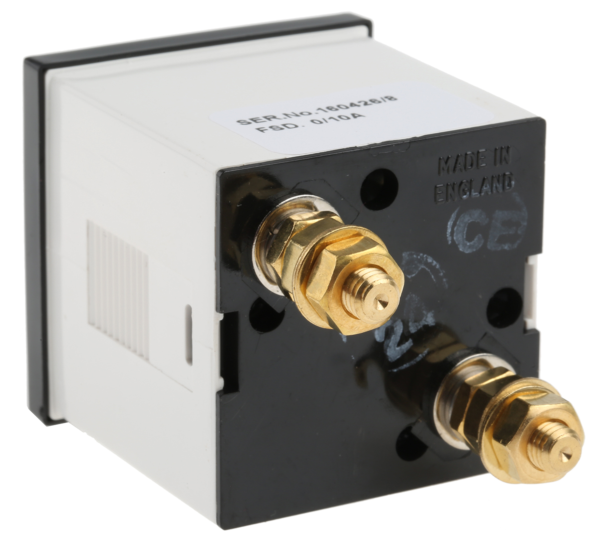 d48mis10a1-002 HOBUT D48SD Analogue Panel Ammeter 100 A AC, 48 mm x 48 mm, Class 1.5 Moving Iron