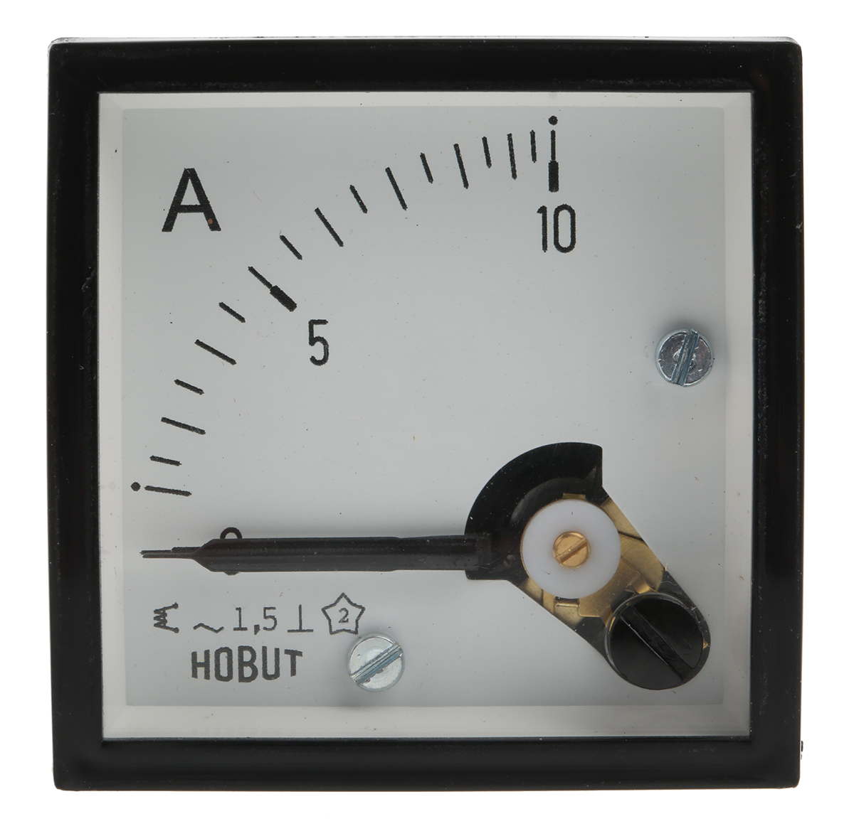 d48mis10a1-002 HOBUT D48SD Analogue Panel Ammeter 100 A AC, 48 mm x 48 mm, Class 1.5 Moving Iron