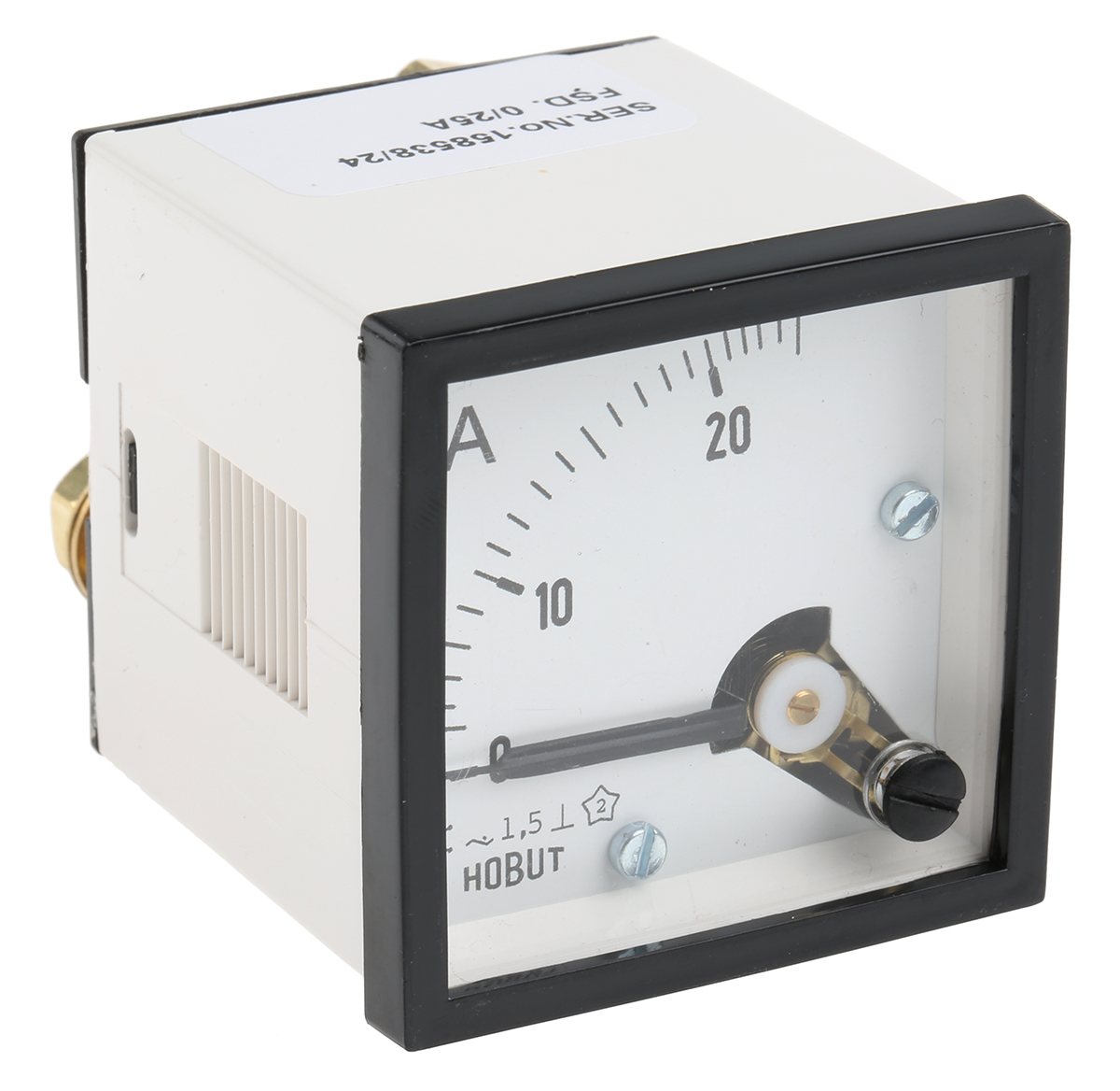 HOBUT D48SD Analogue Panel Ammeter 100 A AC, 48 mm x 48 mm, Class 1.5 Moving Iron