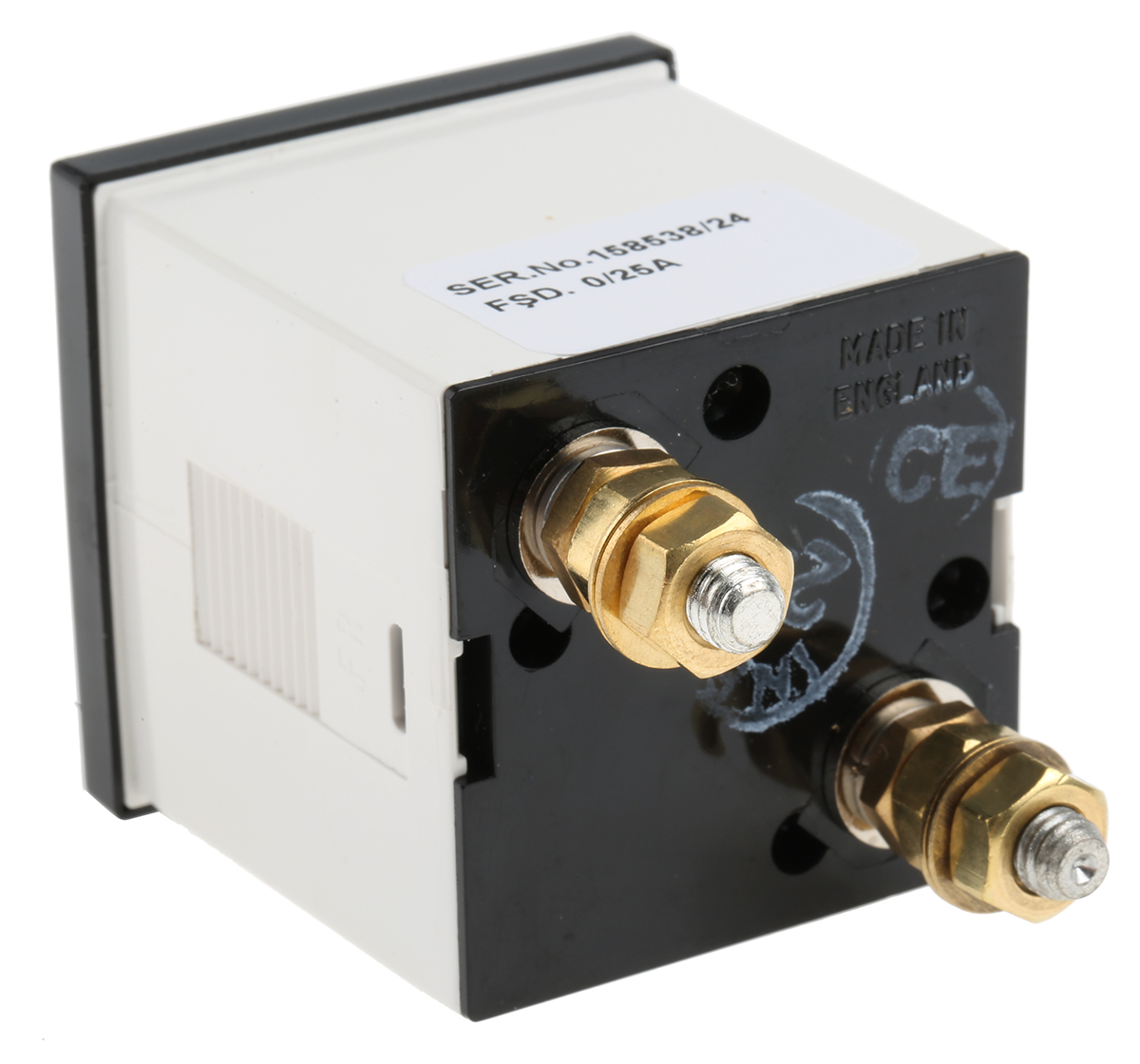 d48mis25a1-002 HOBUT D48SD Analogue Panel Ammeter 100 A AC, 48 mm x 48 mm, Class 1.5 Moving Iron
