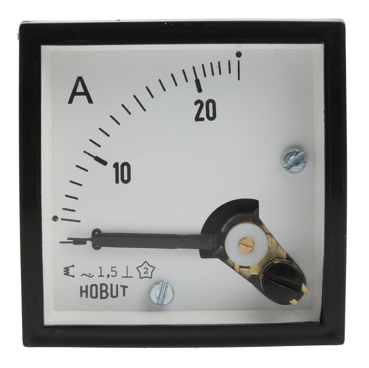 d48mis25a1-002 HOBUT D48SD Analogue Panel Ammeter 100 A AC, 48 mm x 48 mm, Class 1.5 Moving Iron