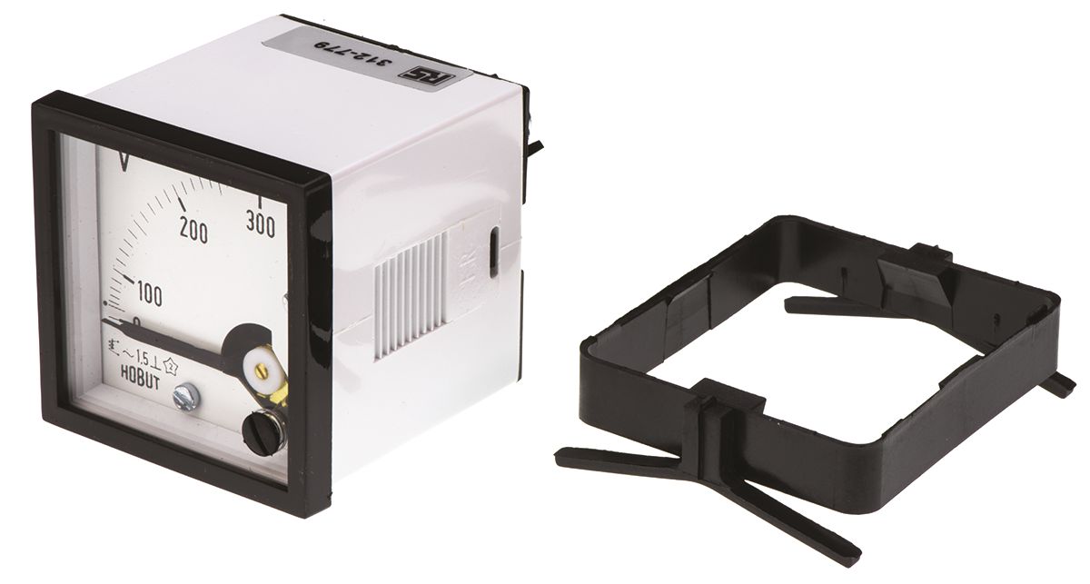 d48mis300v2-001 HOBUT D48 Series Analogue Voltmeter AC, 45 mm, 45 mm