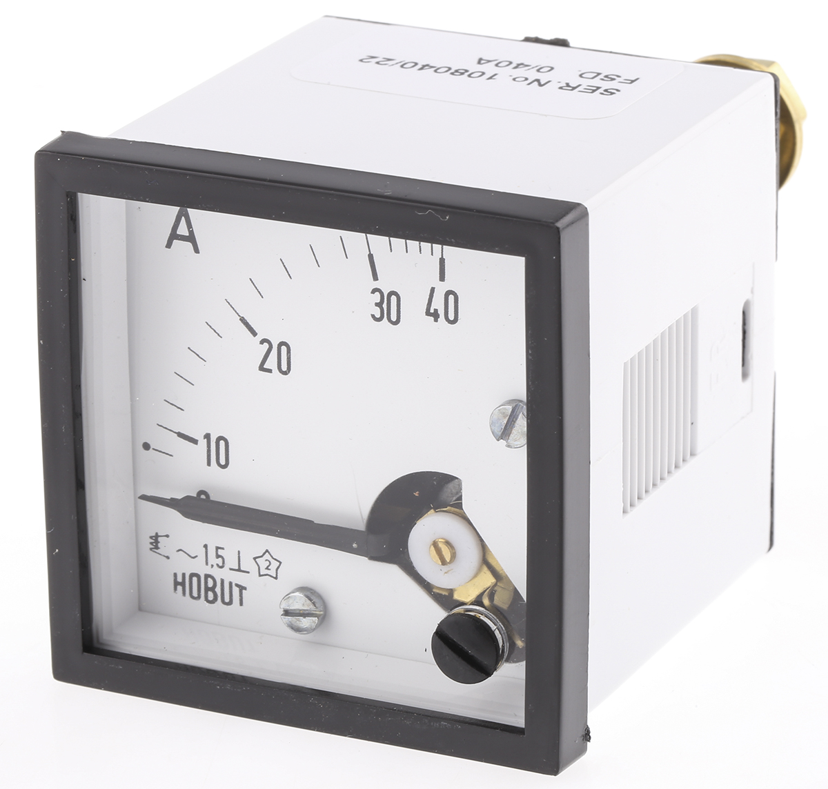 HOBUT D48SD Analogue Panel Ammeter 100 A AC, 48 mm x 48 mm, Class 1.5 Moving Iron