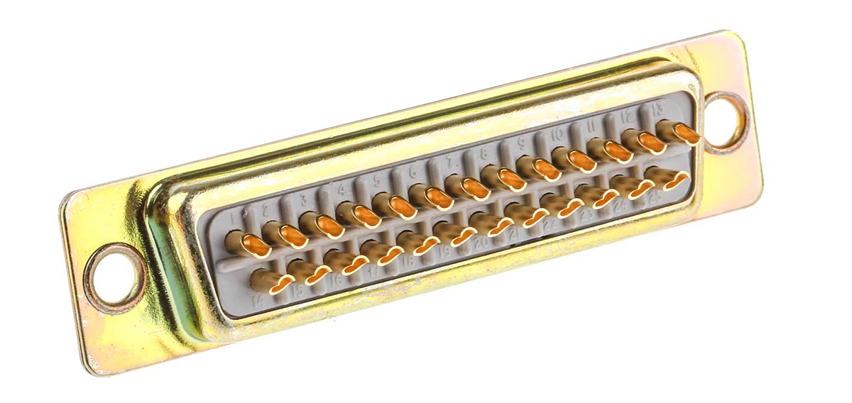 466-220 RS PRO 25 Way Panel Mount D-sub Connector Socket, 2.77mm Pitch
