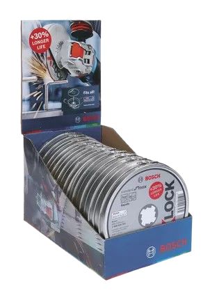 Bosch X-LOCK Cutting Disc, 125mm x 1mm Thick, 10 in pack