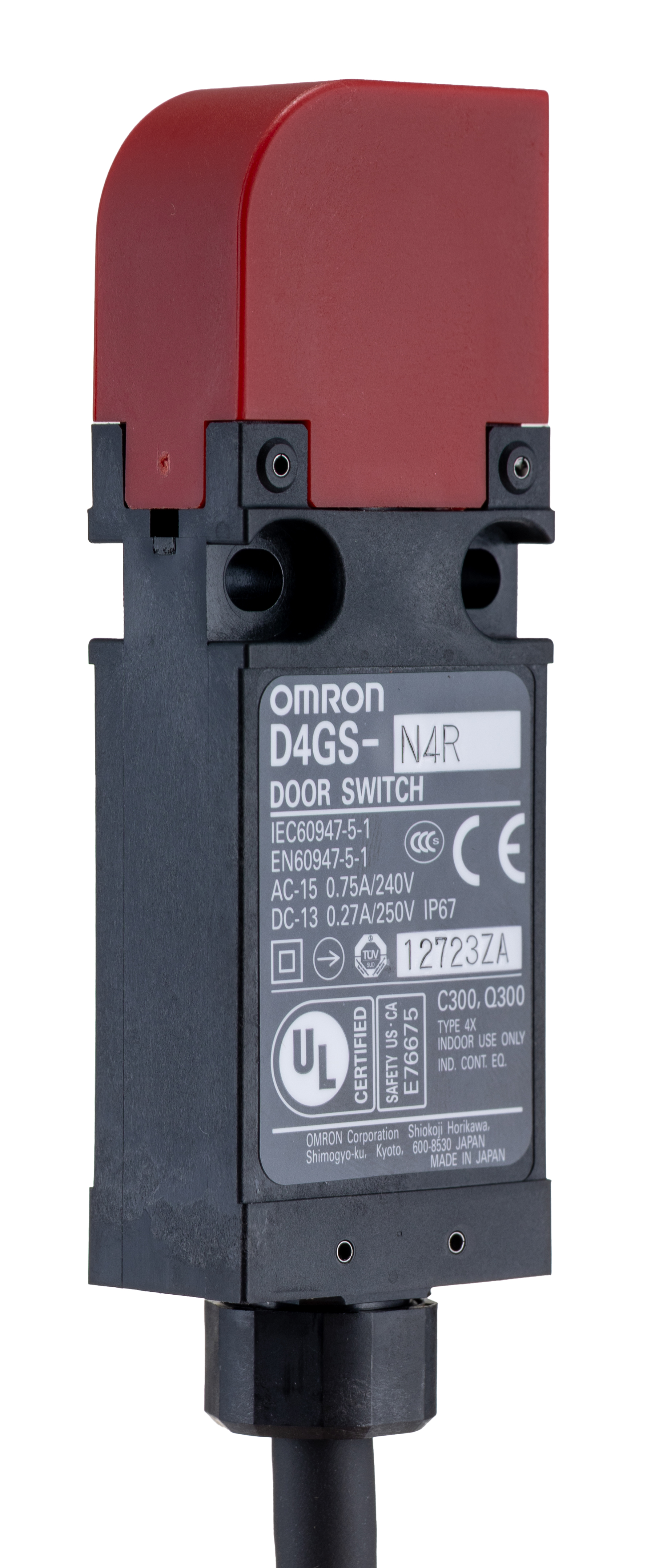 d4gs-n4r Omron D4GS Safety Interlock Switch, Keyed, Plastic, Keyed