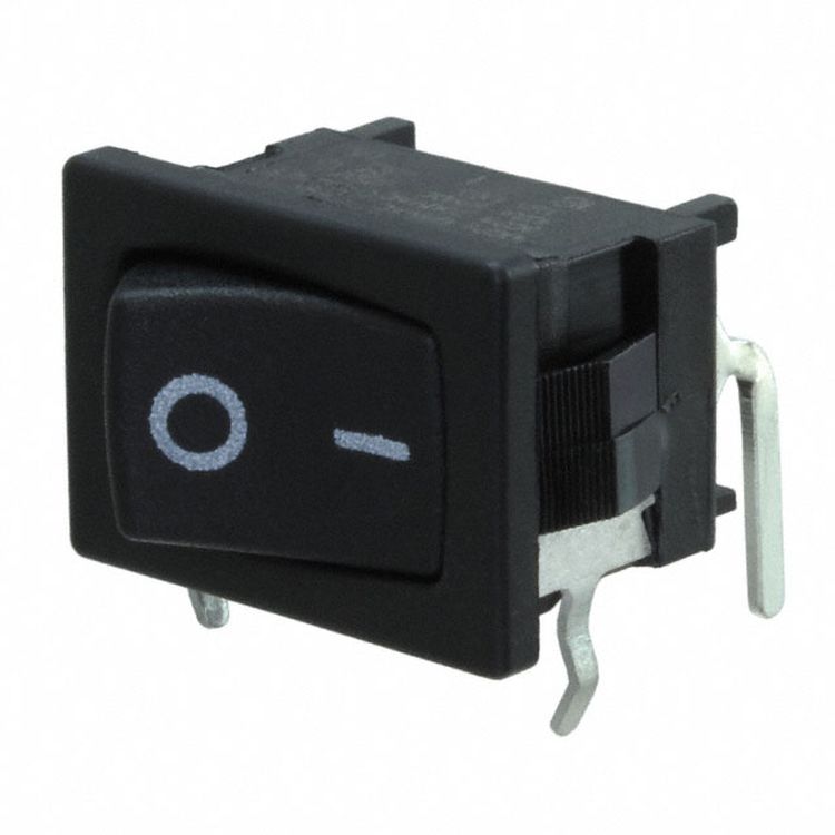 C & K SPDT, On-None-On SPDT Rocker Switch Snap-in