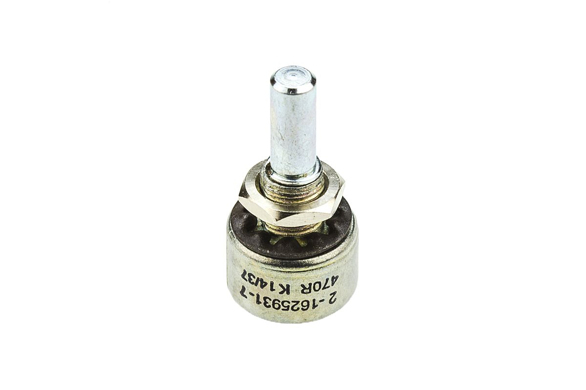 404802692034 TE Connectivity M 470Ω Rotary Potentiometer 1-Gang Panel Mount,