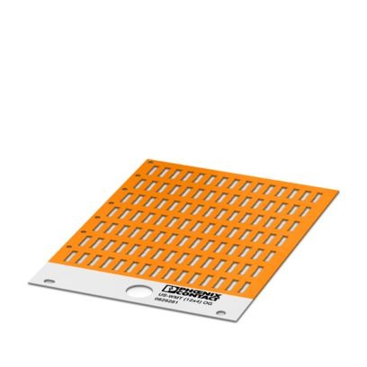 Phoenix Contact US-WMT Cable Binder Cable Marker, Orange, Pre-printed "Unlabeled", 0.6 → 10mm Cable, for