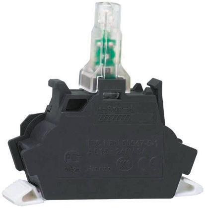 Schneider Electric Harmony XB Light Block LED Orange 12 V Cage Clamp terminal