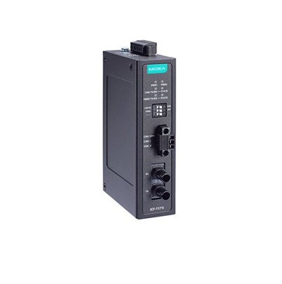 MOXA ST Ethernet Media Converter, Multi Mode, 100Mbit/s, Multi Mode 2km
