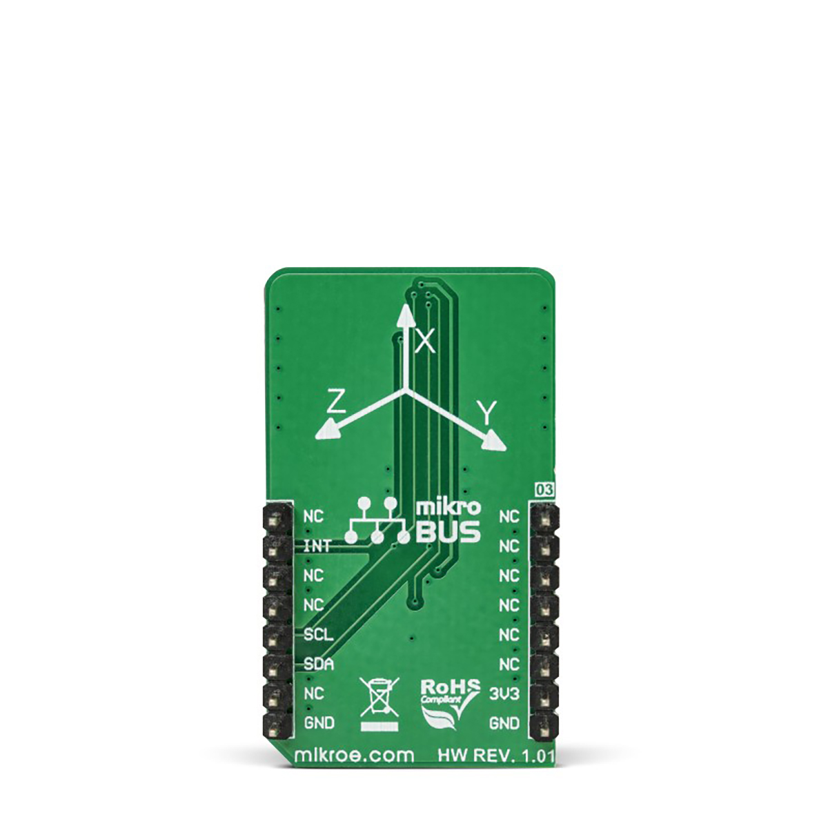 mikroe-3244 MikroElektronika Accel 7 Click Board