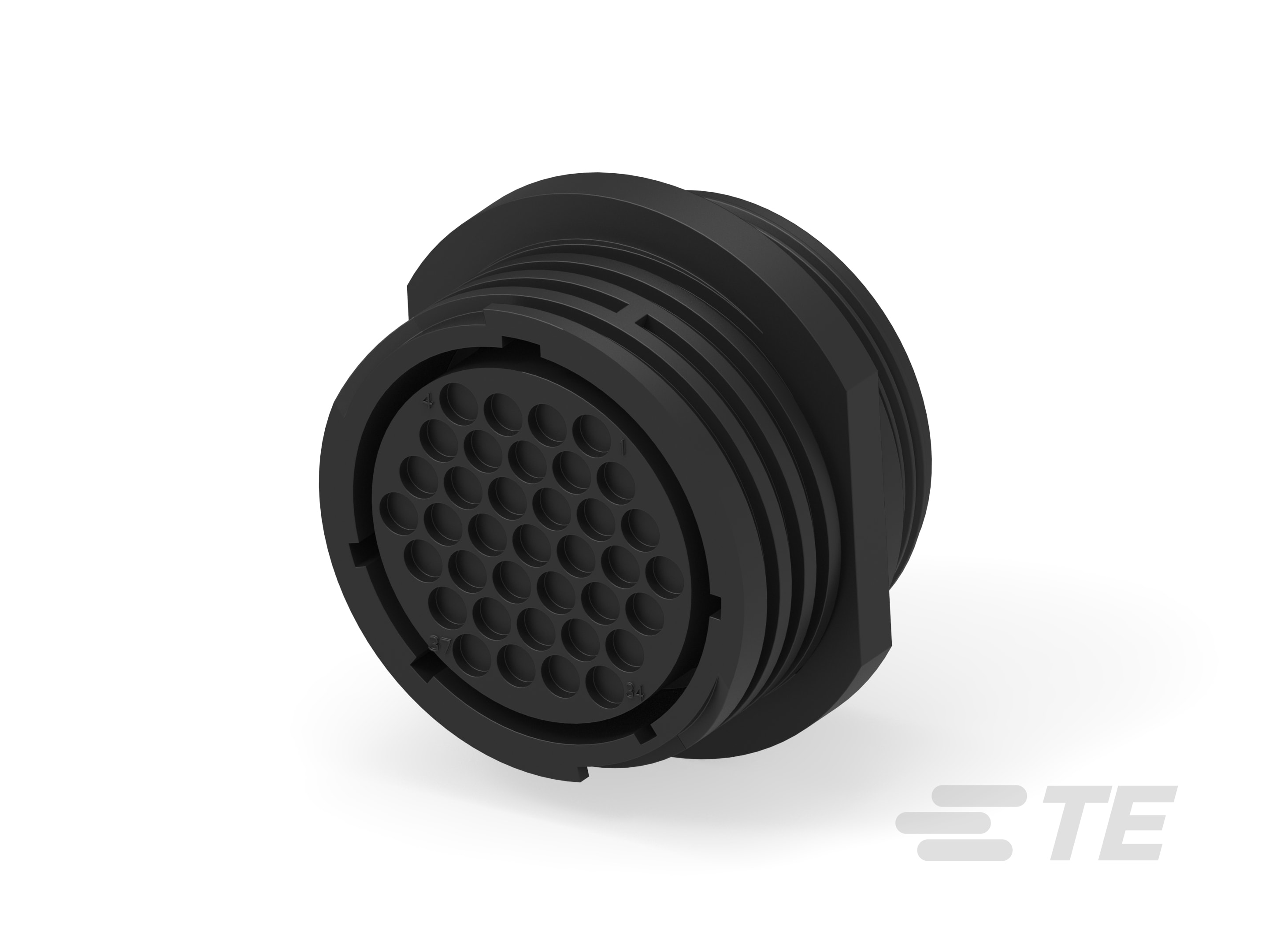 TE Connectivity, 2063 Compact Power Connector Cable Mount, Panel Mount Socket, 37, Plug In, Screw Down Termination, 600