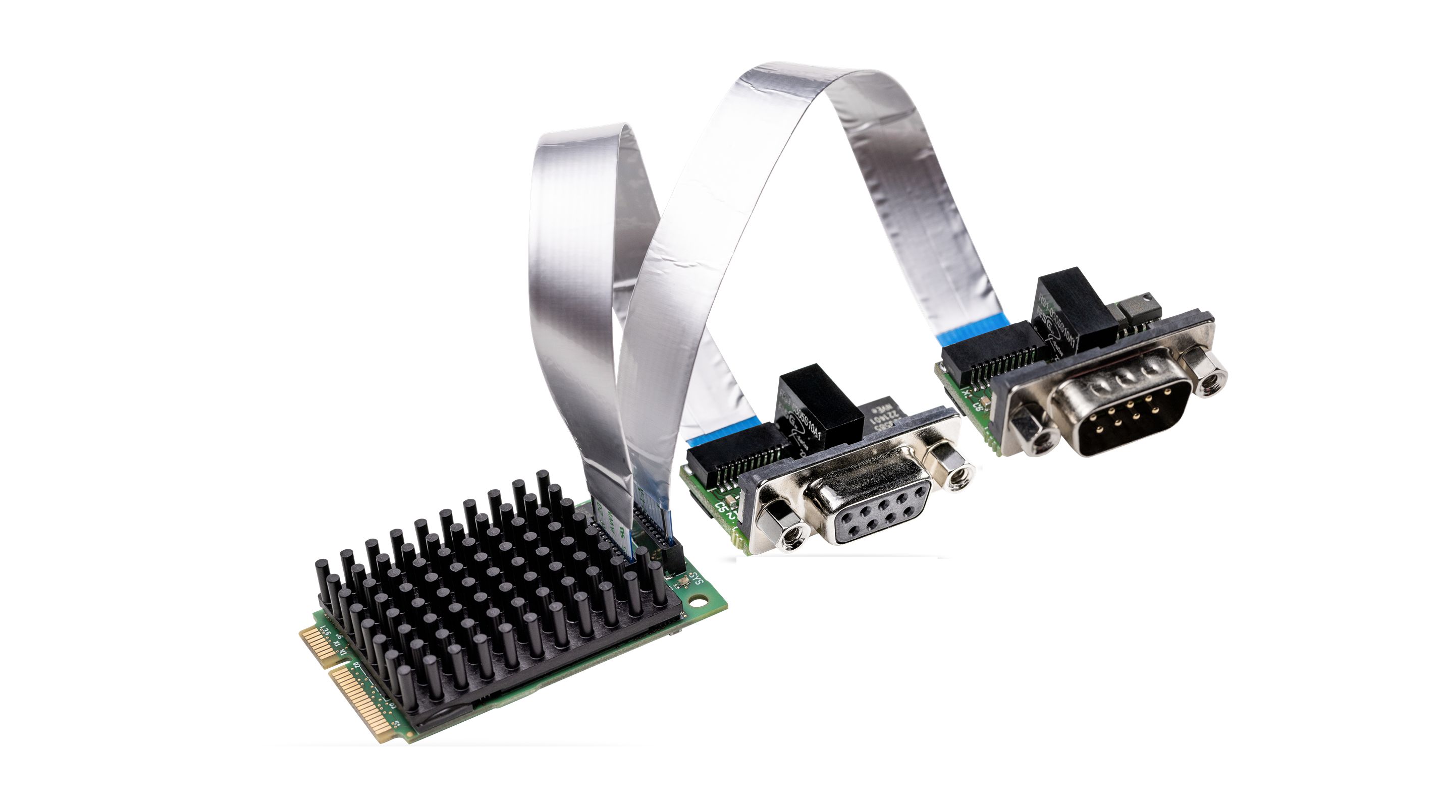Hilscher 2 Port Mini PCI Express D-sub, 9 Pin Serial Card