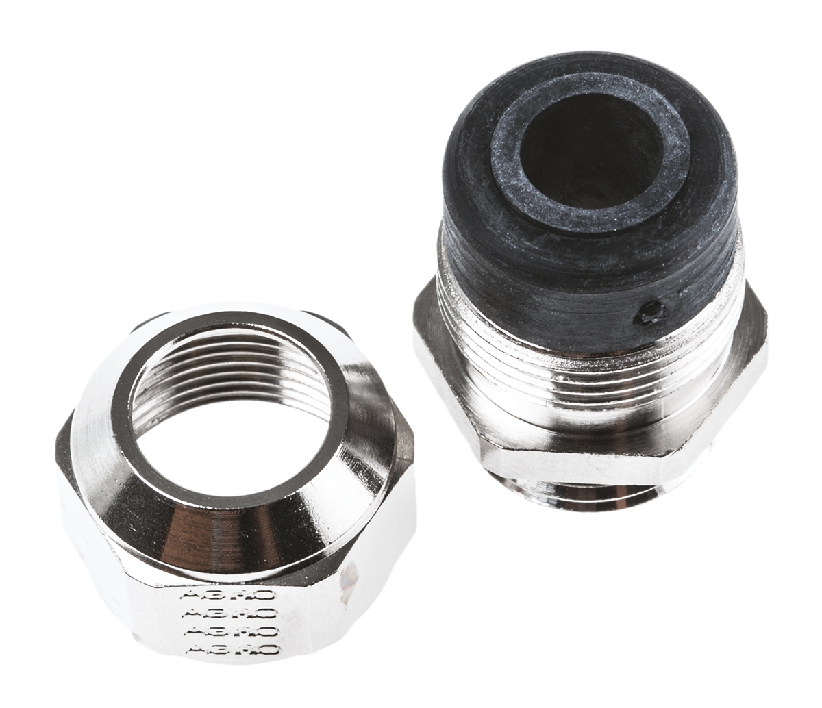 a100009 SES Sterling A1 Series Metallic Nickel Plated Brass Cable Gland, PG9 Thread, 6mm min., 10.5mm max., IP68