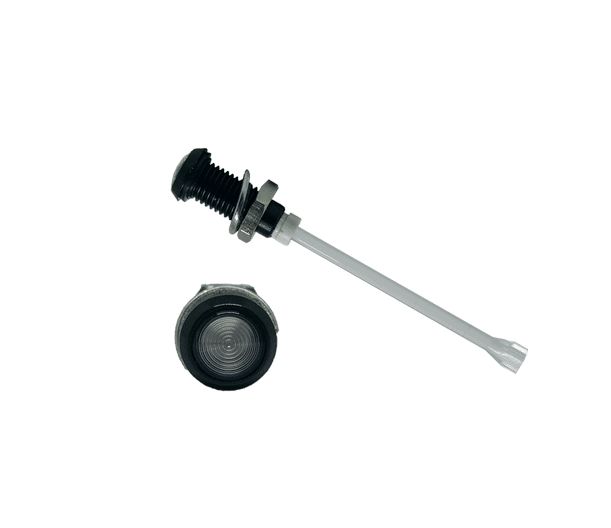 RHD-910-F6PZ67PR Bivar, Panel Mount Vertical LED Light Pipe, Clear Round Lens
