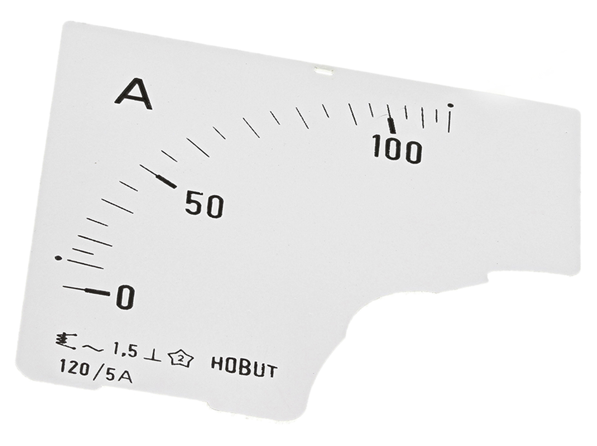 HOBUT Meter Scale (0/120A) for 120/5A CT For Use With  Ammeter