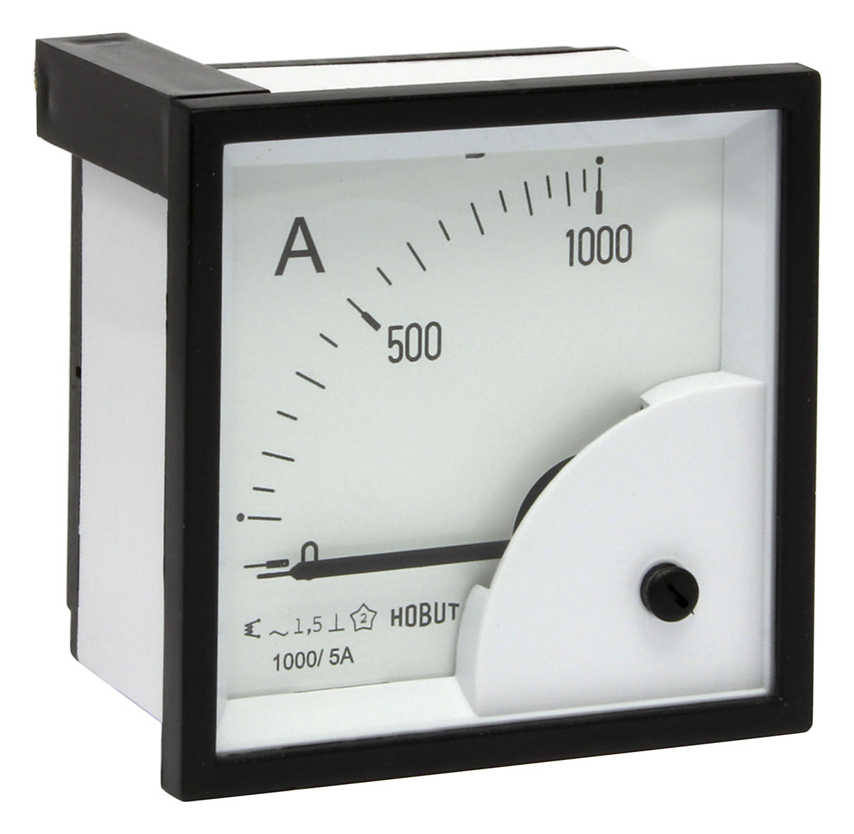 HOBUT D72SD Analogue Panel Ammeter AC, 72 mm x 72 mm, Class 1.5 Moving Iron
