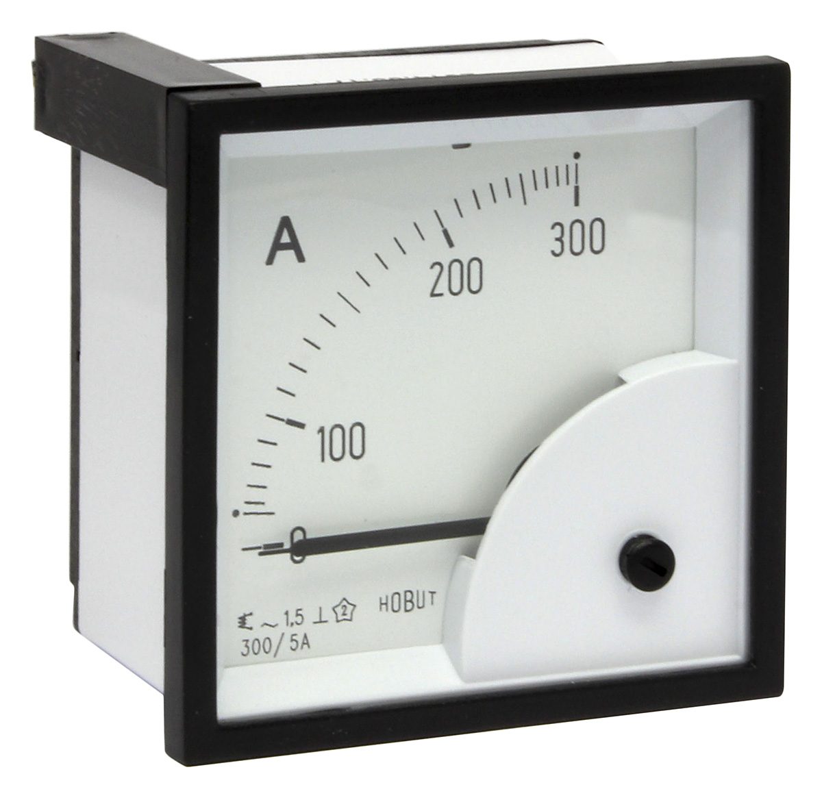 HOBUT D72SD Analogue Panel Ammeter 100 A AC, 72 mm x 72 mm, Class 1.5 Moving Iron