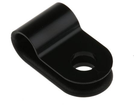 HellermannTyton, 5mm Clamp, P-Type, HP, Black Polyamide