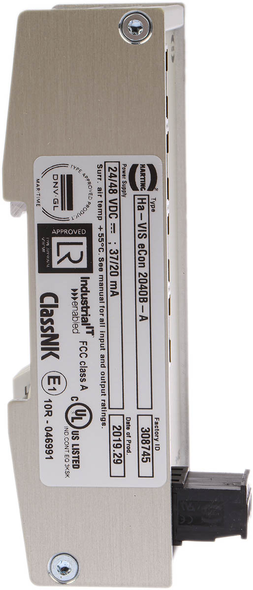 24020040010 HARTING DIN Rail Mount Industrial Ethernet Switch, 4 RJ45 Ports, 10/100Mbit/s Transmission, 28/48V dc