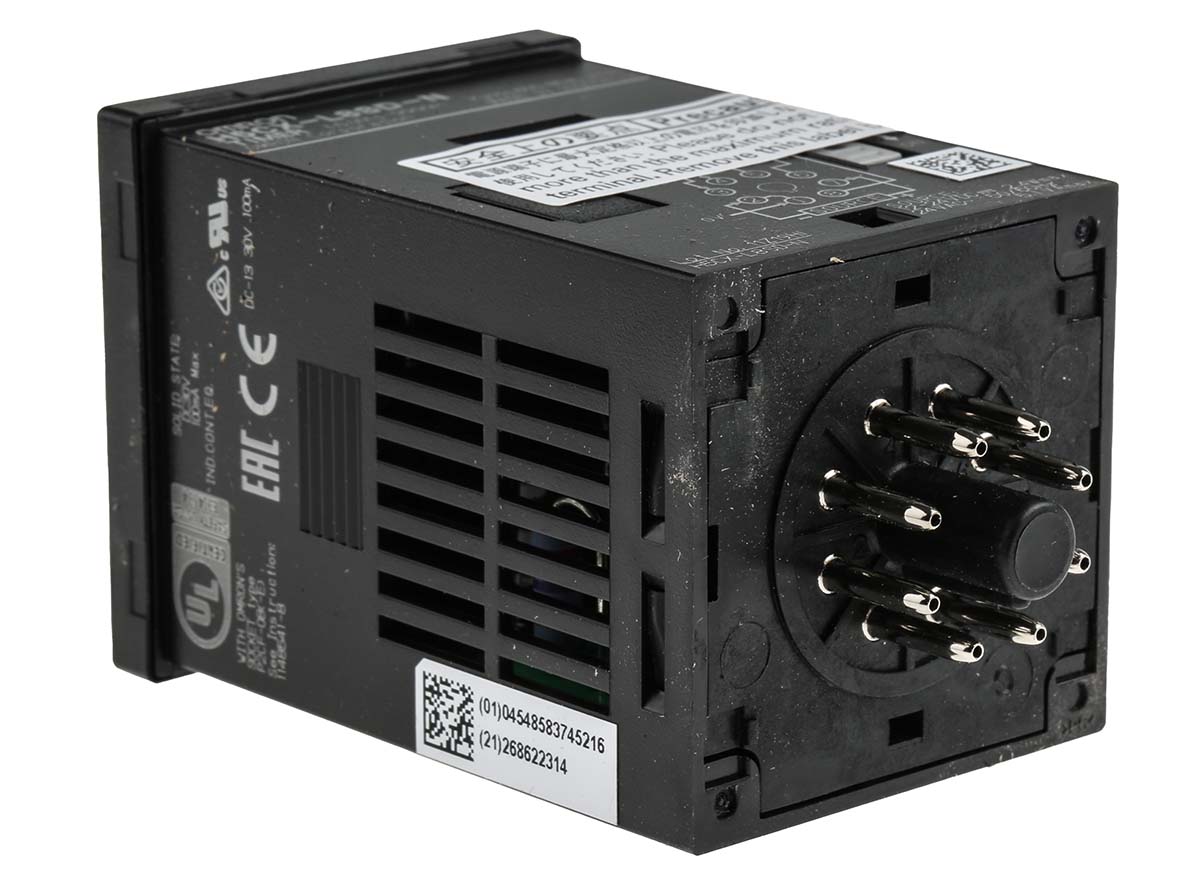 h5cx-l8-n Multi Function Timer Relay, 8-Pin Connector, 0.001 s → 9999 h, 1 Contacts, SPDT, 100 → 240 V ac