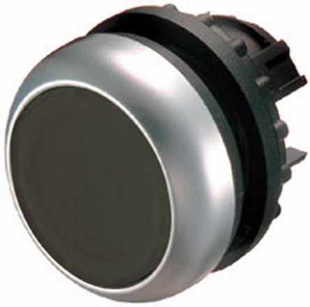 Eaton M22 Series, Black Push Button Head, Maintained, 22mm Cutout