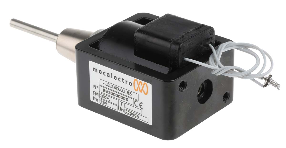 Mecalectro 8.23D.01.85 Linear Solenoid, 230V ac 79 mm