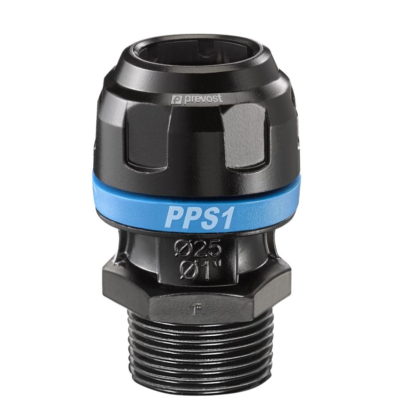 PREVOST 16bar Aluminium R 1/2 Thread Fitting, 20mm outside diameter