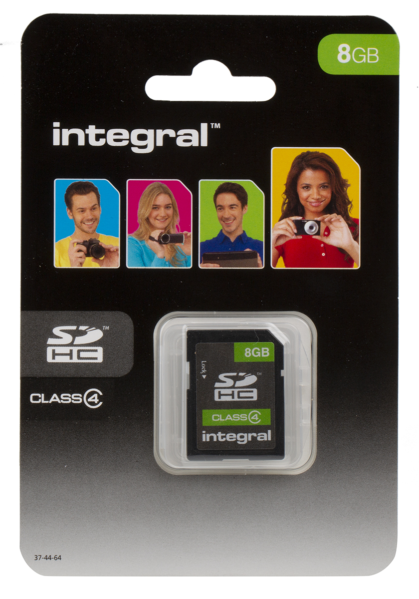 insdh8g4v2 Integral Memory 8 GB SDHC SD Card, Class 4