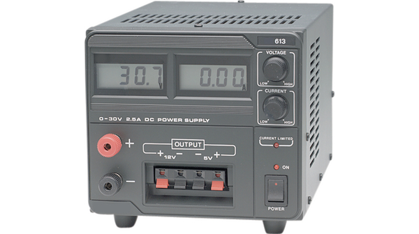 Manson EP-603/613 Series Analogue Bench Power Supply, 5V, 500mA, 1-Output