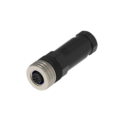 Hirschmann Socket, 5 Contacts, Screw, M12 Connector, Female, IP65, IP67, ELKA Series