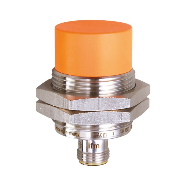 ifm electronic Inductive Threaded Barrel Proximity Sensor, M30, 22 mm Detection, NPN NC, 10 → 30 V dc