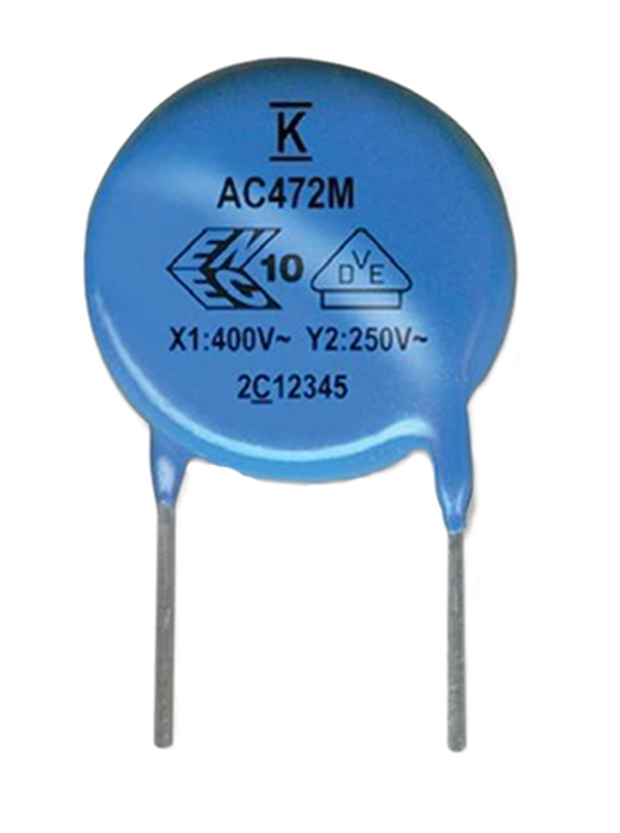 KEMET Single Layer Ceramic Capacitor (SLCC) 1nF 400V ac ±20% Y5U Dielectric, C900, Through Hole +125°C Max Op. Temp.