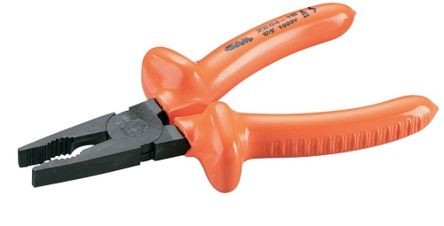 SAM Combination Pliers, 200 mm Overall, Flat Tip, 42mm Jaw
