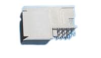 TE Connectivity Z-PACK 2mm HM Series Right Angle Board Mount PCB Header, 8-Contact, 1-Row, 3mm Pitch, Press Fit,
