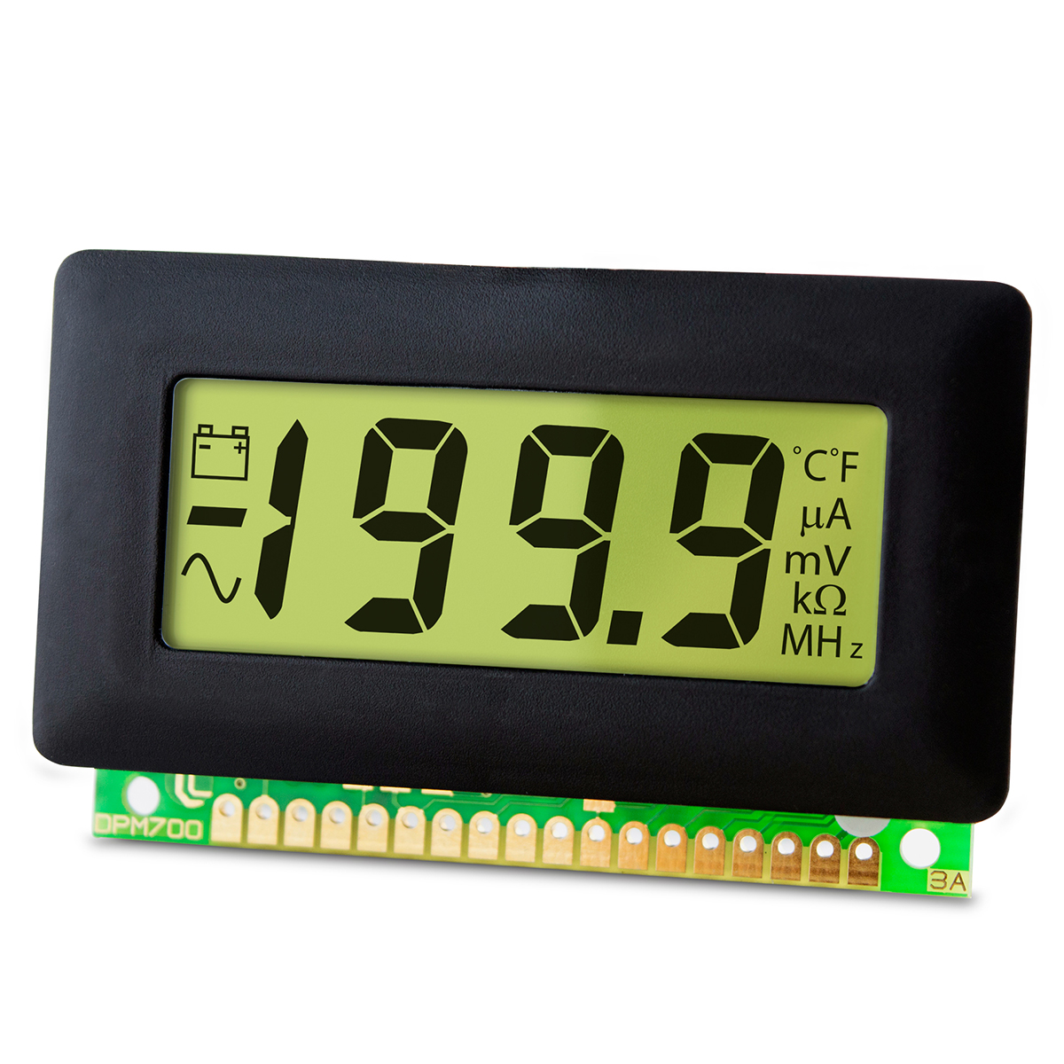 Lascar Digital Voltmeter DC, LCD Display 3.5-Digits ±1 %