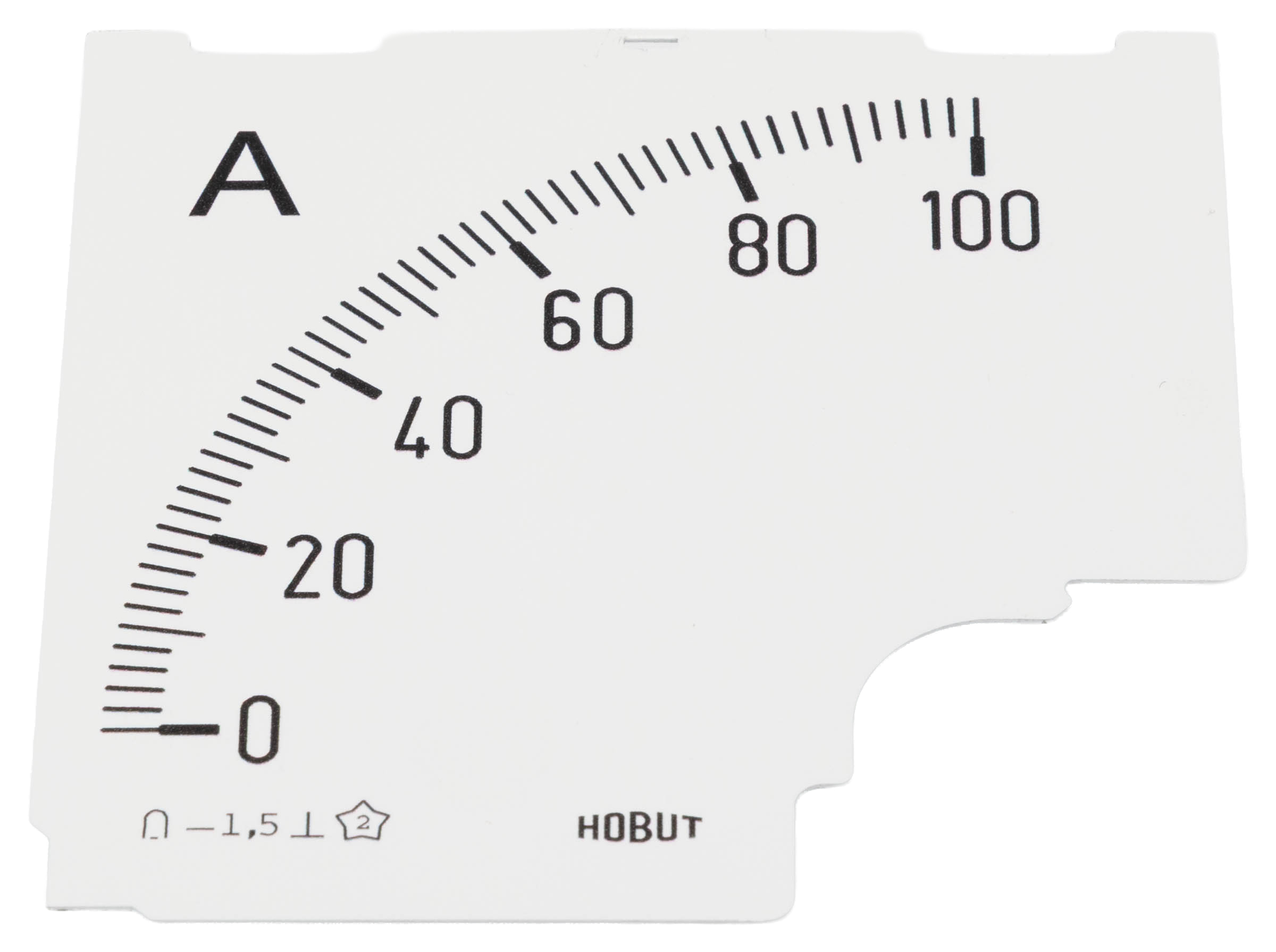 HOBUT 0/100A Meter Scale for Shunt 75mV For Use With  Ammeter
