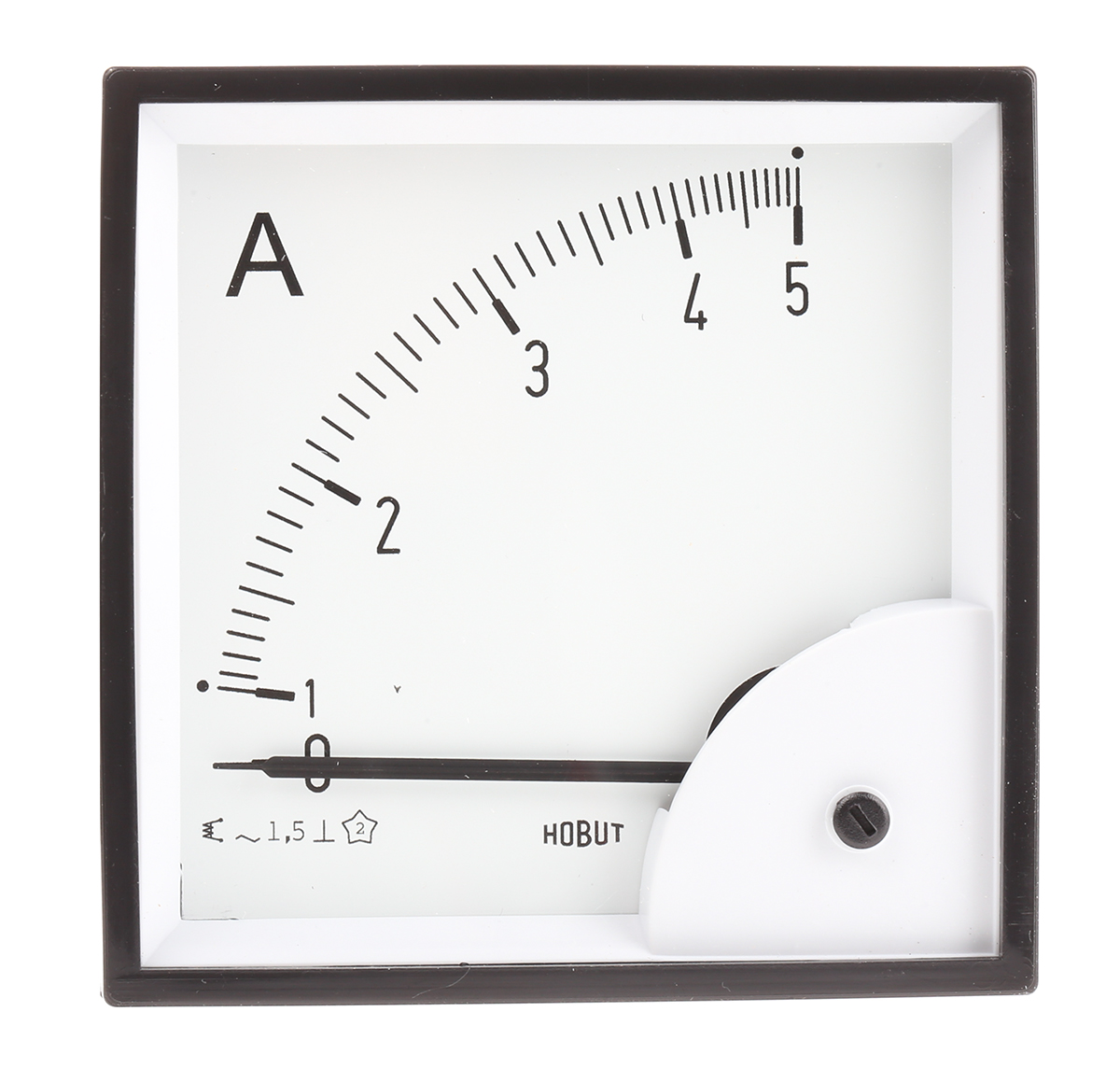 HOBUT D96SD Analogue Panel Ammeter 100 A AC, 96 mm x 96 mm, Class 1.5 Moving Iron