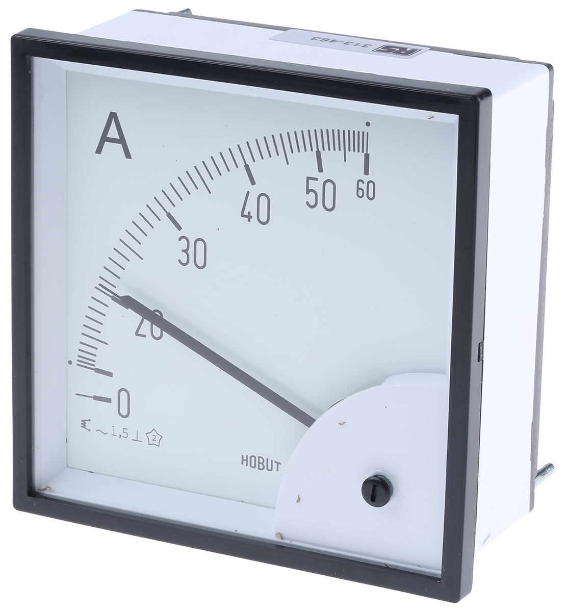 HOBUT D96SD Analogue Panel Ammeter 60 A AC, 96 mm x 96 mm, Class 1.5 Moving Iron