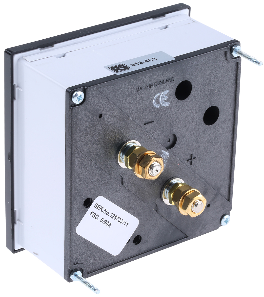d96mis60a1-001 HOBUT D96SD Analogue Panel Ammeter 60 A AC, 96 mm x 96 mm, Class 1.5 Moving Iron