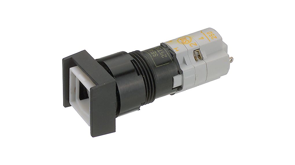 RAFI 1.15.108 Series Illuminated Push Button Switch, Maintained, Panel Mount, 16.2mm Cutout, 1NO+1NC, 230V, IP40