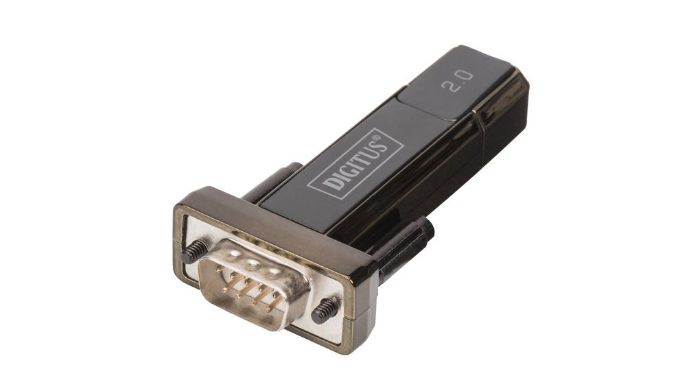 Digitus USB Type A to Male to DB9 Male Male USB Serial Cable Adapter