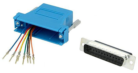 MH Connectors D-Sub Adapter 25-Way D-Sub to Female Female RJ45 Female Female
