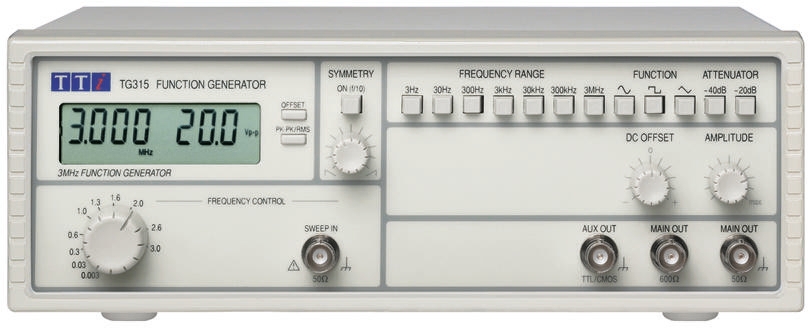tg315 Aim-TTi TG315 Function Generator, RSCAL