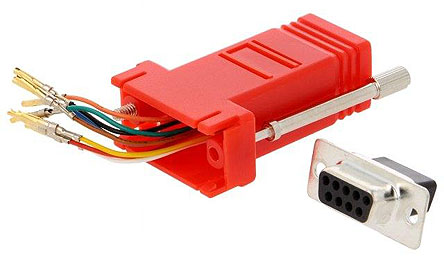 MH Connectors D-Sub Adapter 9-Way D-Sub to Male Female RJ45 Female Female