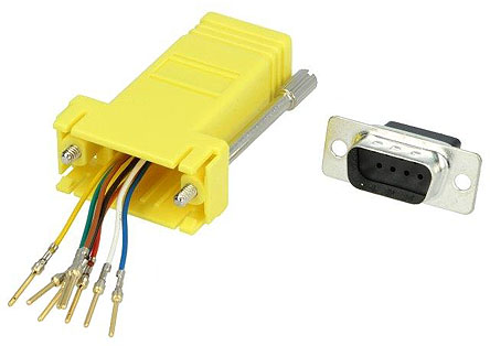 MH Connectors D-Sub Adapter 9-Way D-Sub to Male Female RJ45 Female Female