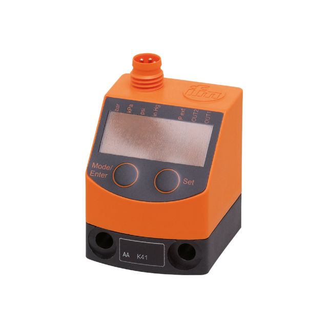ifm electronic PT Series Pressure Sensor, -1bar Min, 10bar Max, Digital Output, Relative Reading
