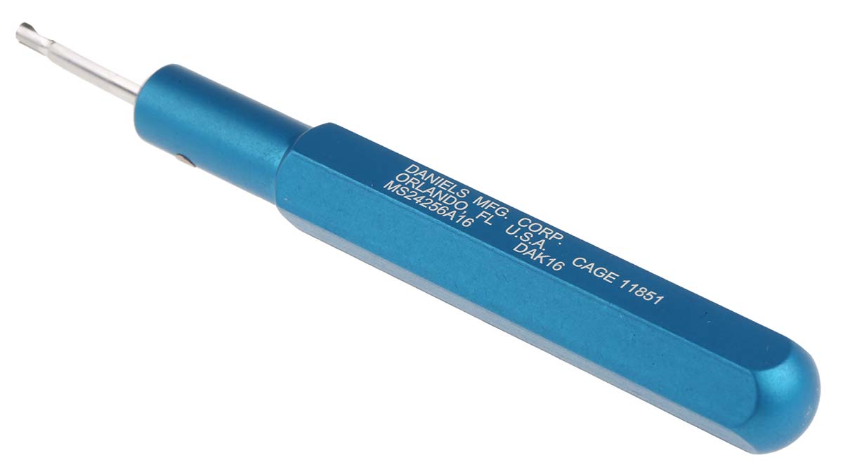 dak16 DMC Insertion Tool, MS24256A16 Series, Crimp Contact, Insertion Tool Contact, Contact size 16 AWG